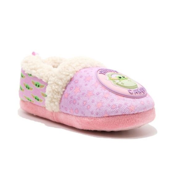Toddler Girls Star Wars Mandalorian Grogu Plush Slippers Shoes Size 9/10 - Picture 3 of 7